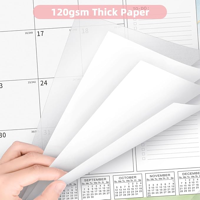 Ospelelf Desk Calendar 2025-2026 Large 22'' x 17'' Calendar 2025 Monthly Desktop Calendar, 18 Month Calendar, Use Jan 2025 - June 2026