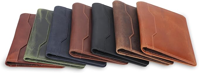 Leather Junior Padfolio for Men Women Business Portfolio Folder Compact 5 x 8 Legal Pad Organizer with Pen Loop Professional Resume Interview Document Holder Padfolio (Tan)