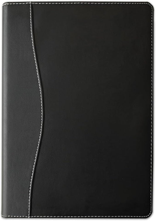 Padfolio/Portfolio Binder, Mini Padfolio Portfolio Binder 5 x 8 Legal Writing Pad, A5 Document Organizer Folder for Women, Black.