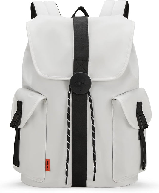 mixi Travel Laptop Backpack for Women & Men Carry On Backpack fits 16'' Laptop, Waterproof Lightweight Casual Hiking Weekender Bags Rucksack,17 Inch, Interstellar White