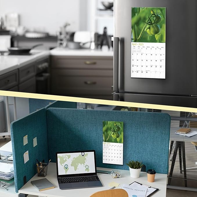 MICASA D'ck Pics in Nature Mini 2025 Wall Calendar 12 Month Funny Secret Dirty Santa White Elephant Yankee Swap Gag Gift | 7" x 14" Open | Thick & Sturdy Paper | Giftable | Calendar 2025