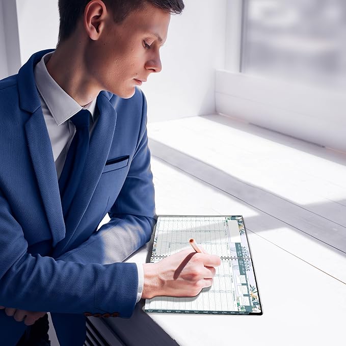 2025 Appointment Book & Planner- Ensight 6.5 x 8.5 inches, Large Tabbed Daily Hourly Weekly Planner, Calendar & Schedule Book 15-Minute time Slots, Business & Personal Planner Jan 2025- Dec 2025- Floral