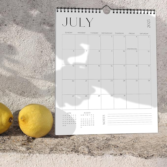 Beautiful 2025-2026 Wall Calendar - Runs from January 2025 until July 2026 – 14.5"x11.5" Office Wall Calendar for Easy Organizing